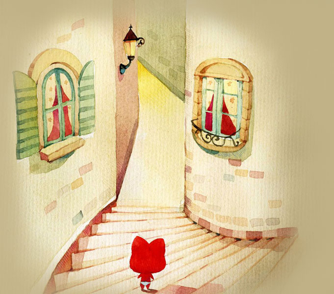 A corridor walked alone